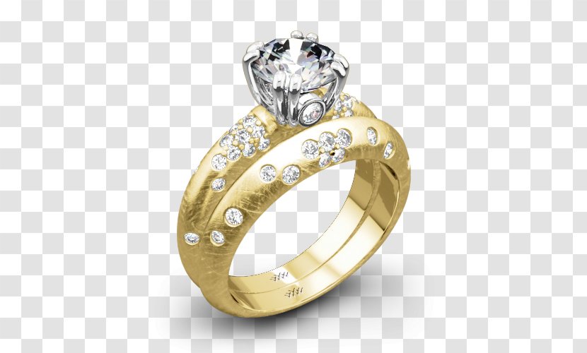 Pave Engagement Ring Wedding - Diamond Transparent PNG