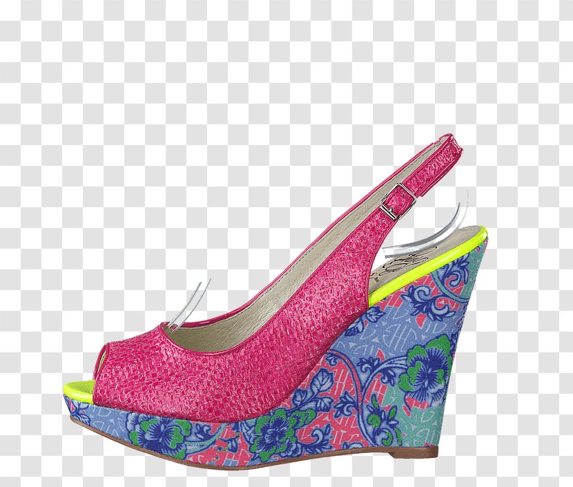Pink M Sandal Shoe - High Heeled Footwear Transparent PNG