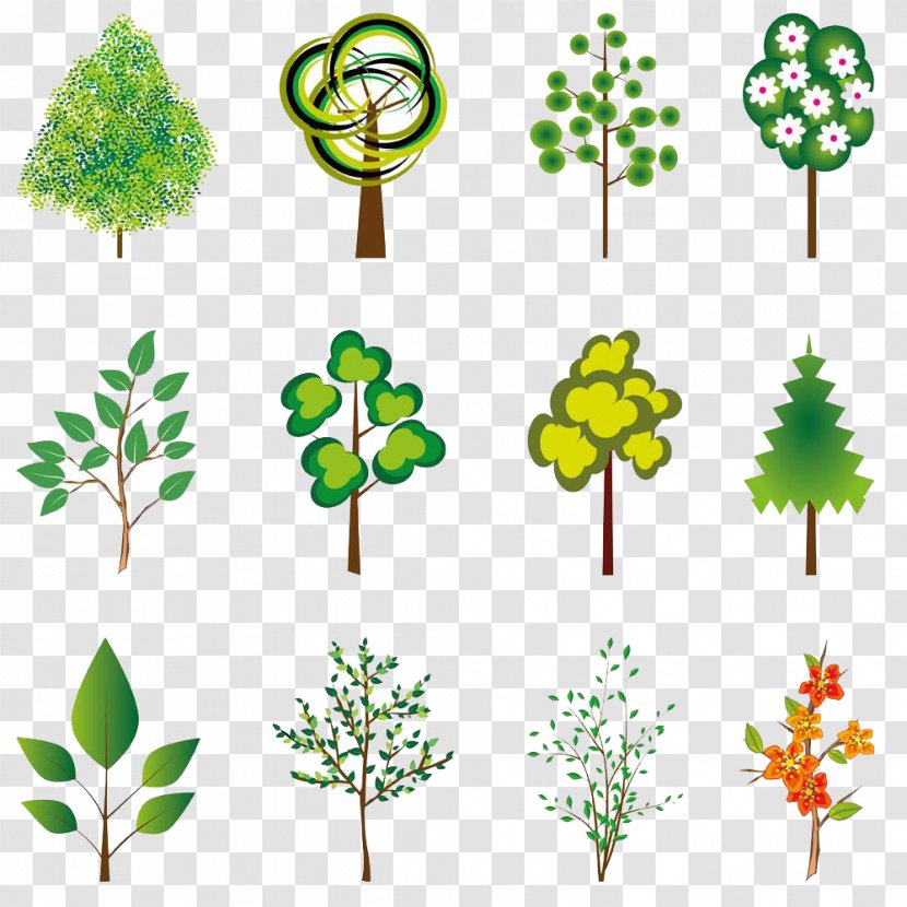 Tree Cartoon Crown - Grass - Green Transparent PNG
