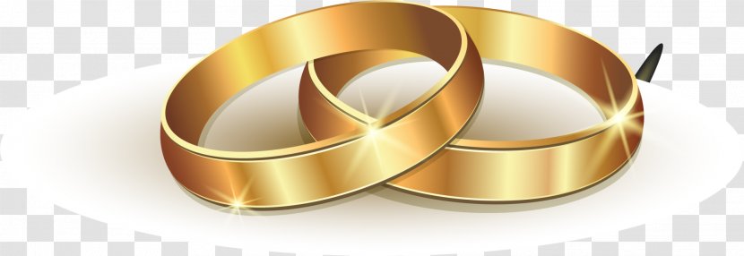 Wedding Ring Gold - Golden Honorable Rings Transparent PNG