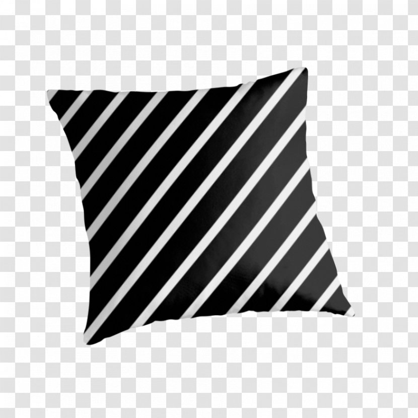 Throw Pillows Cushion Collection 2018 Color - Pantone - Black And White Stripe Transparent PNG