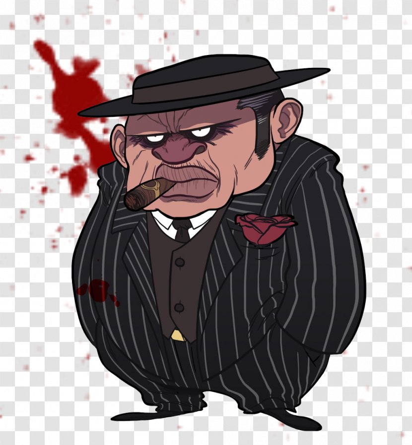 Gangster Character Sicilian Mafia - Drawing - Gang Cartoon Transparent PNG