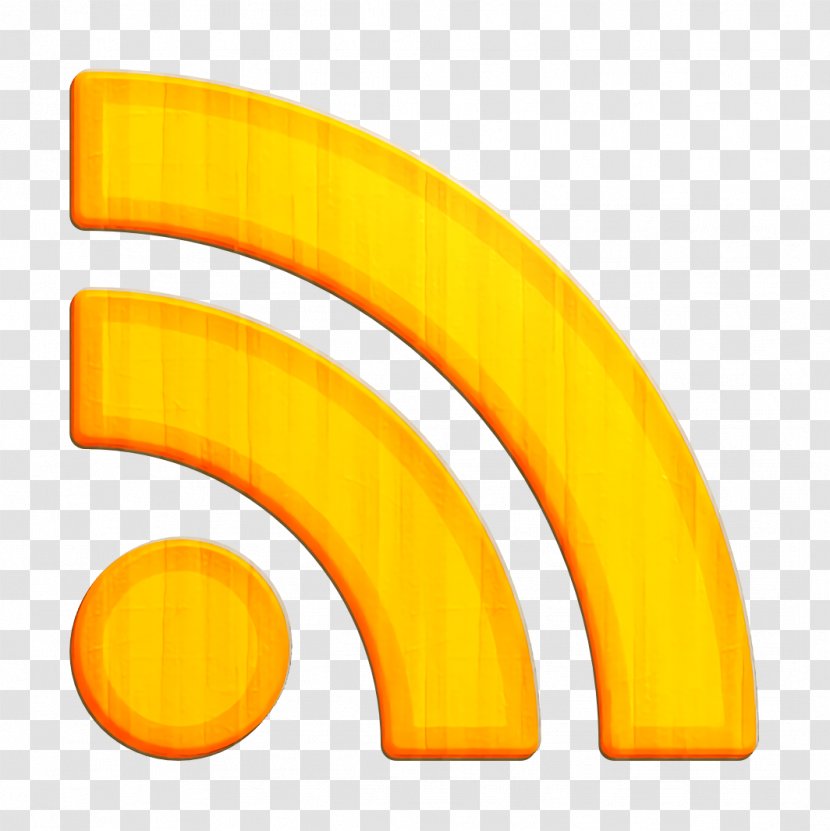 Rss Icon - Yellow Transparent PNG