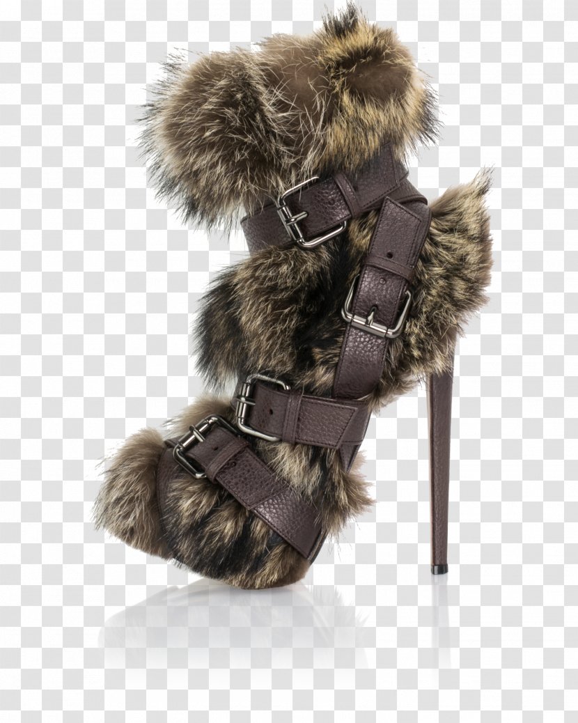 Marmot Shoe Fur Leather Boot Transparent PNG