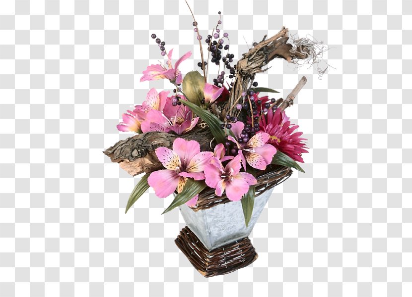 Floral Design Cursive Block Letters Common Blackbird Cut Flowers - Flower Bouquet - Por Do Sol Transparent PNG