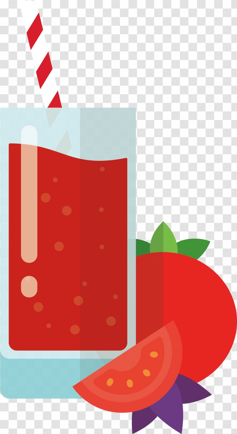 Strawberry Juice Clip Art - Fruit - Vector Transparent PNG