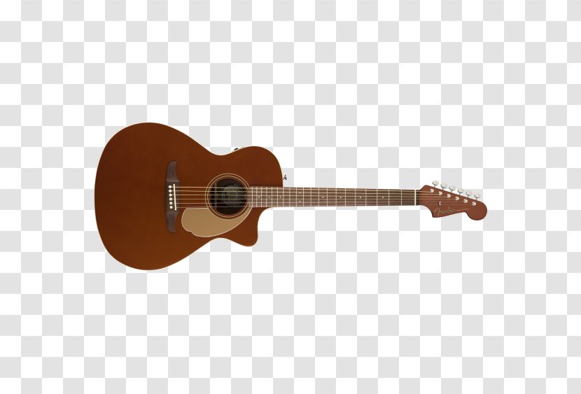Fender California Series Steel-string Acoustic Guitar Acoustic-electric - Silhouette Transparent PNG