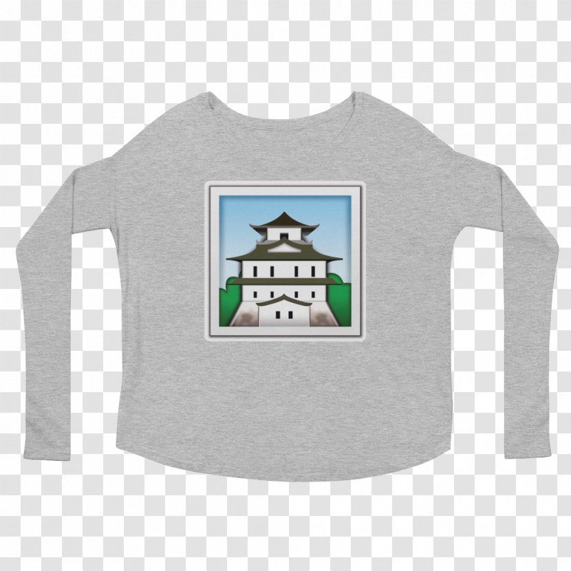Long-sleeved T-shirt Clothing Hoodie - Brand - Japanese Castle Transparent PNG