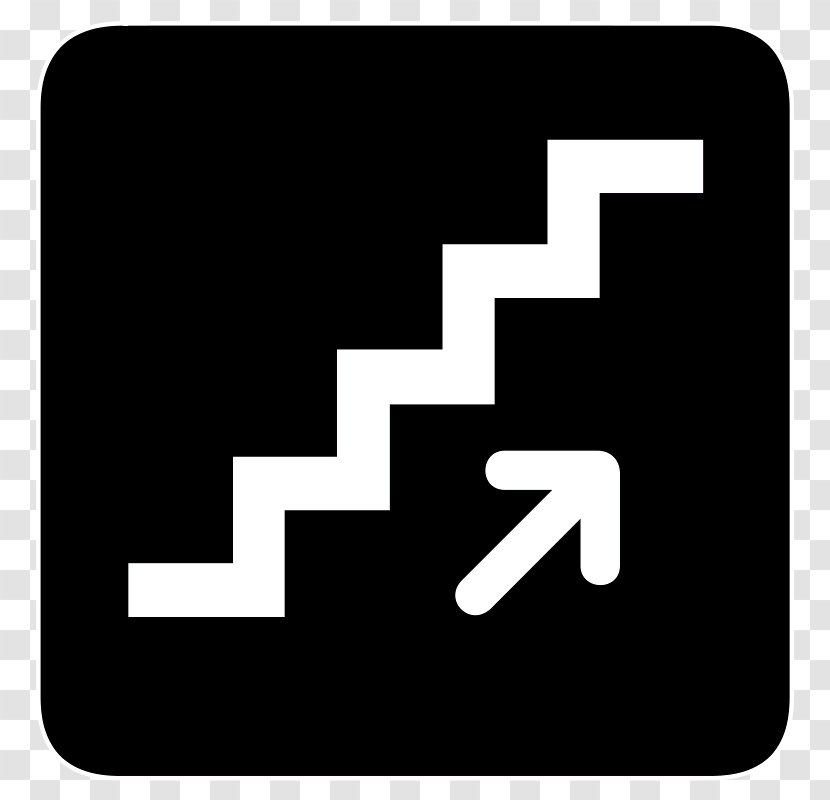 Staircases ADA Signs Symbol Building - Escalator - Aiga Design Element Transparent PNG