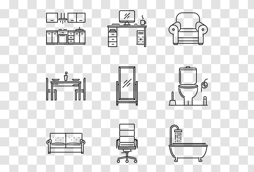 Drawing /m/02csf Iconscout - Area - Comfortable Chairs Transparent PNG