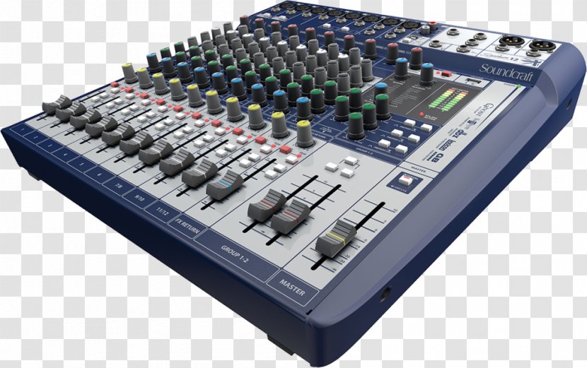 Soundcraft Signature 12 MTK Audio Mixers Analog Signal - 10 - Sound Mixer Transparent PNG