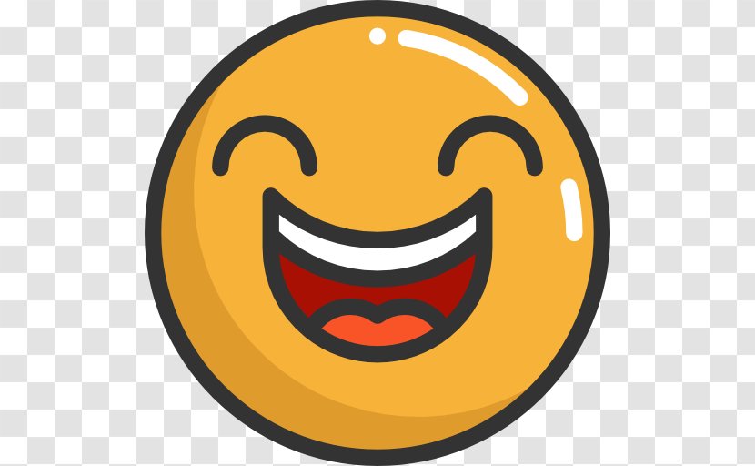 Face With Tears Of Joy Emoji Laughter Emoticon Android - Yellow Transparent PNG