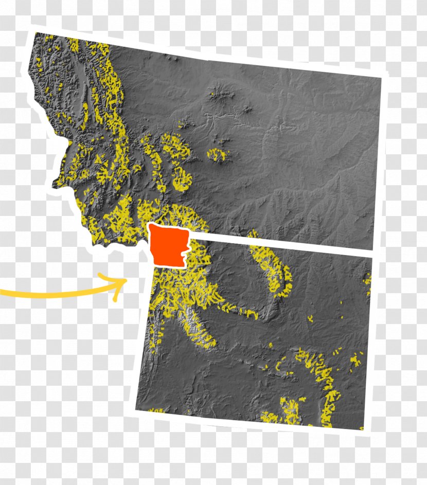 Yellowstone National Park Fenn Treasure Wyoming 1959 Hebgen Lake Earthquake - Montana - Map Transparent PNG