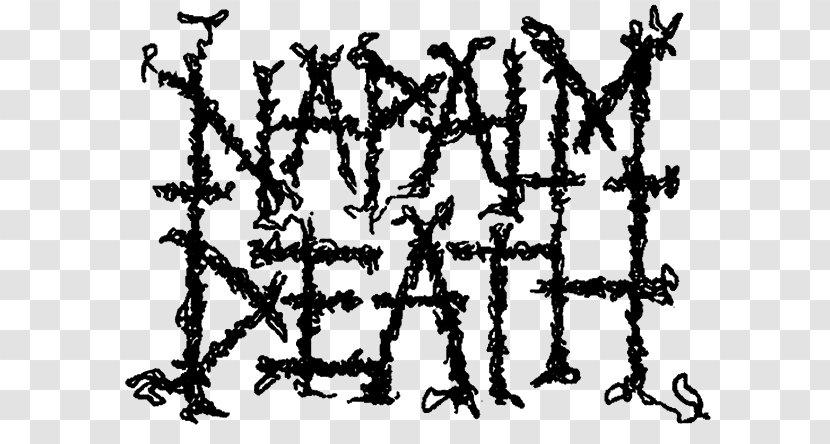 Napalm Death Metal Grindcore Apex Predator - Black And White - Easy Meat Heavy MetalDeath Band Logo Transparent PNG