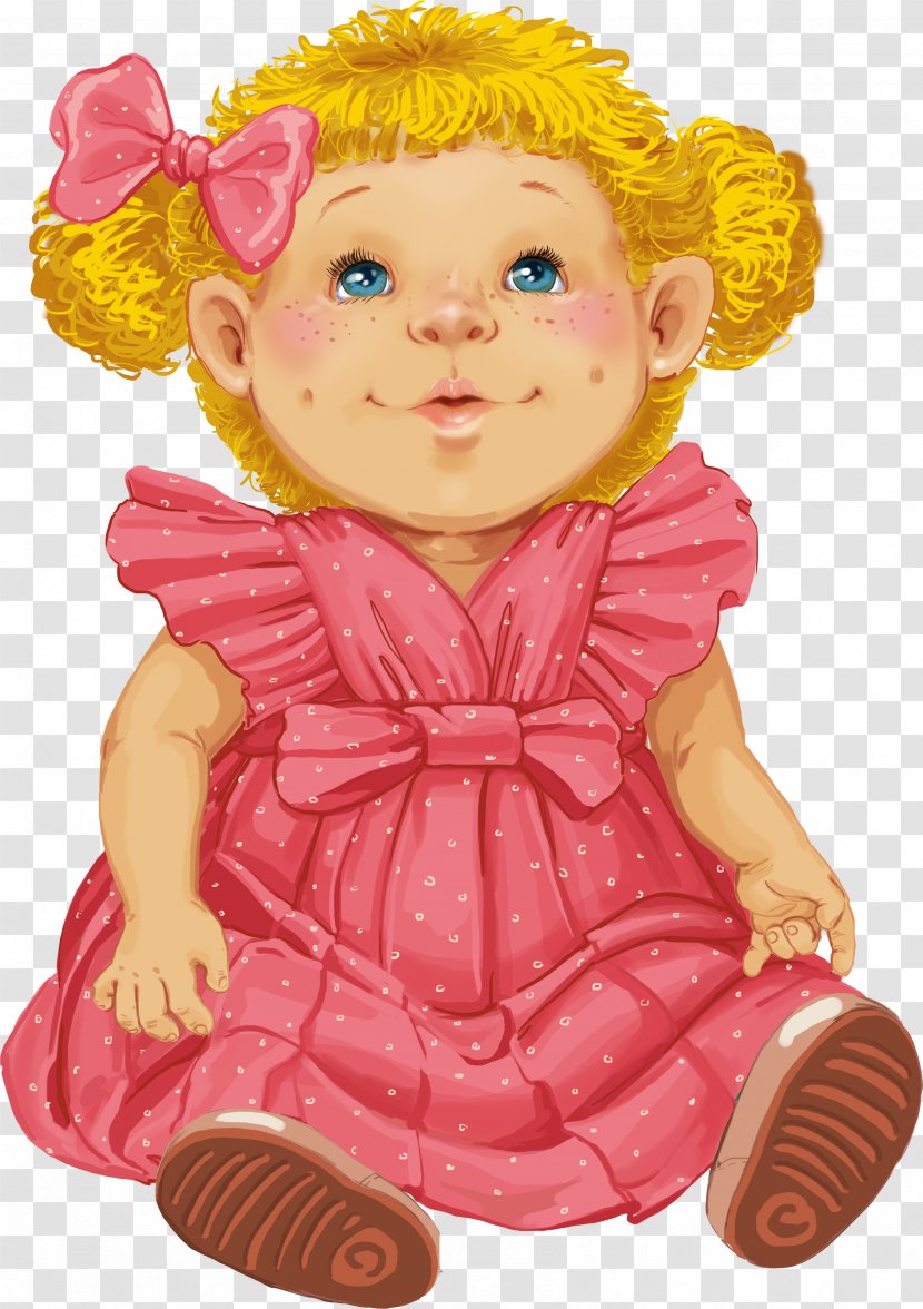 Doll Stock Photography Toy Clip Art - Cartoon - Little Girl Transparent PNG