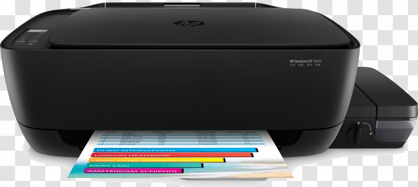 Hewlett-Packard Multi-function Printer HP Deskjet GT 5820 - Printing Transparent PNG