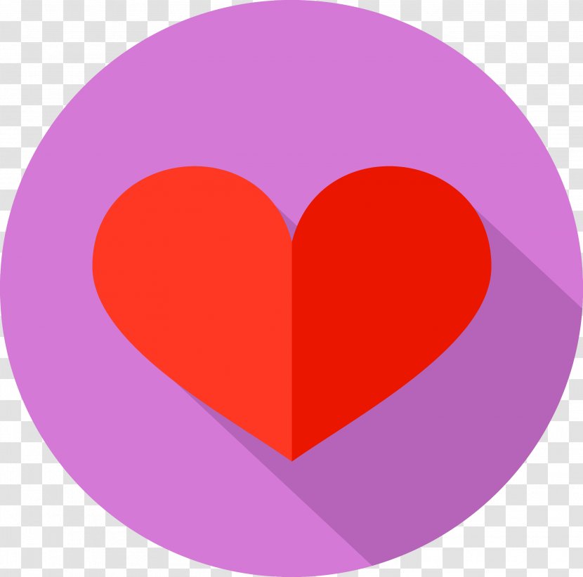 Magenta Purple Violet Love Circle - Heart - Lovely Text Transparent PNG