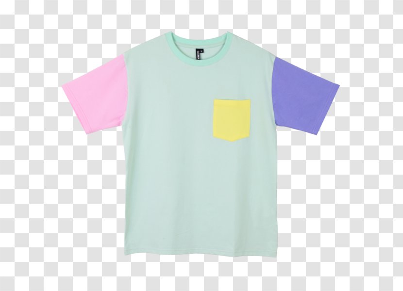 Long-sleeved T-shirt Pastel - Top - Color Block Transparent PNG