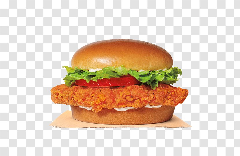 Chicken Sandwich Burger King Specialty Sandwiches Crispy Fried Nugget Hamburger - As Food Transparent PNG