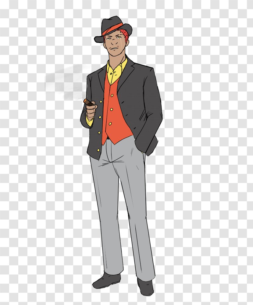 Tuxedo M. Cartoon Fedora - Gentleman - Dante 2 Transparent PNG