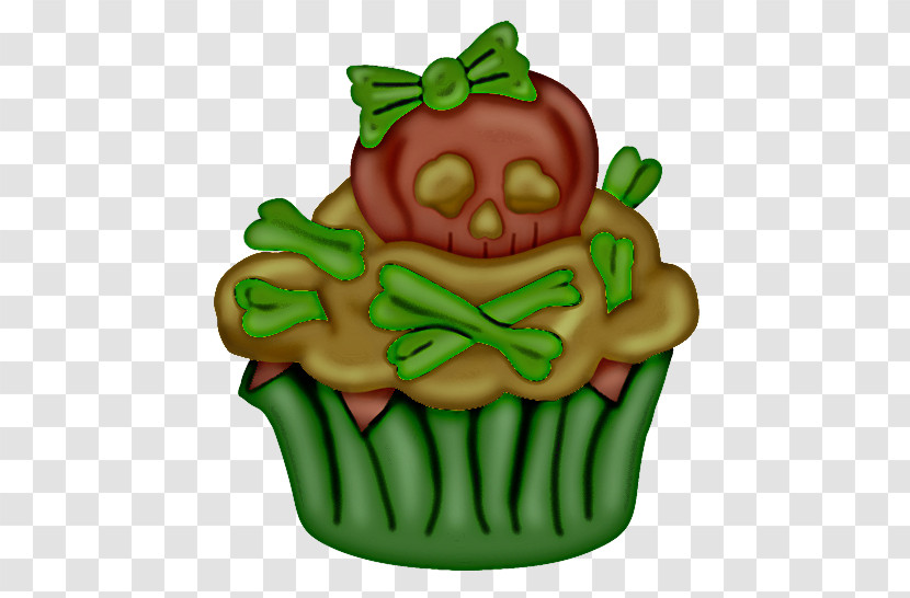 Green Cupcake Food Cookware And Bakeware Transparent PNG