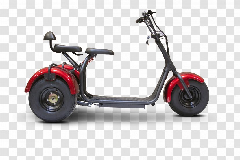 Electric Vehicle Wheel Scooter Motorcycle Trike - Motorized Tricycle Transparent PNG