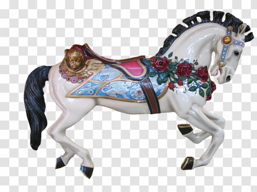 Horse Carousel Amusement Park Stallion - Rocking - Hourse Transparent PNG