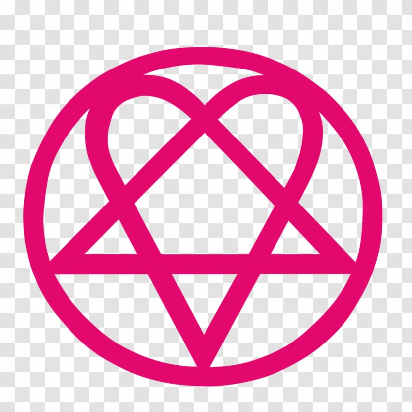 Heartagram HIM Decal Love Metal Logo - Heart Transparent PNG