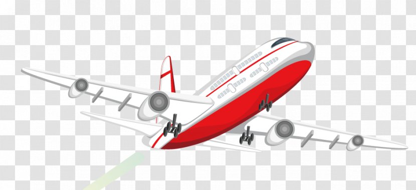 Airplane Tourism Shuttle Service - Airliner - Red Plane Transparent PNG