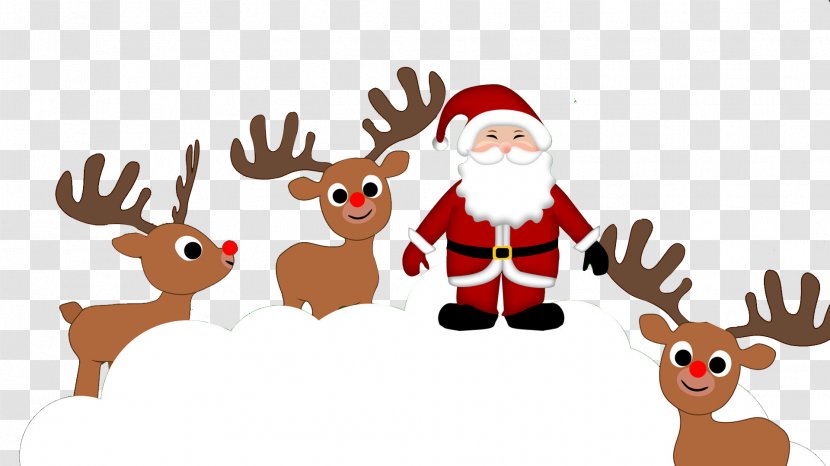 Reindeer Santa Claus Christmas Ornament Clip Art - Mammal - Free Buckle,Christmas Transparent PNG