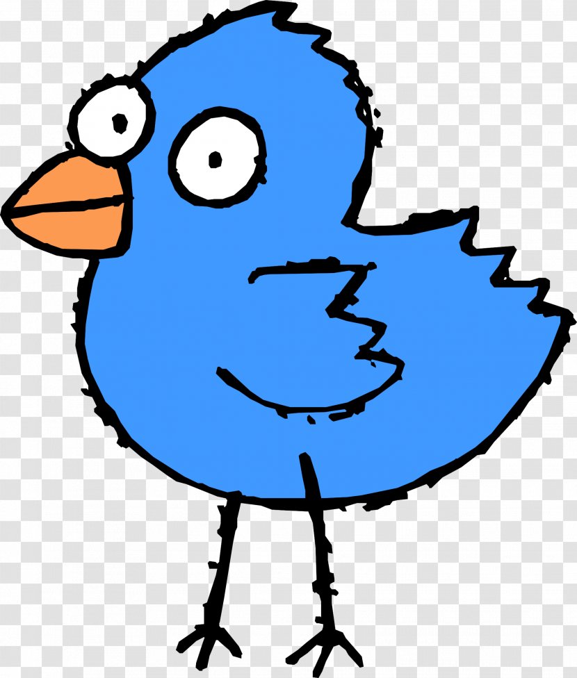Bird Black And White Drawing Cartoon Clip Art - Twitter Transparent PNG
