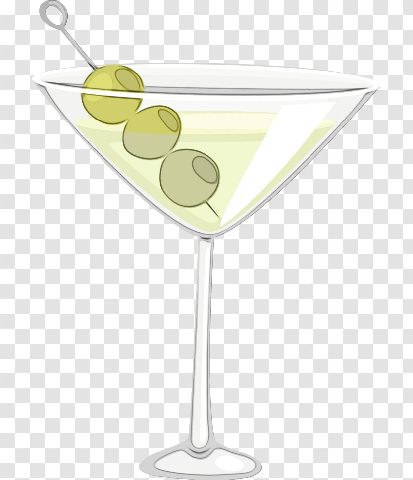 Martini Cocktail Garnish Champagne Glass Transparent PNG