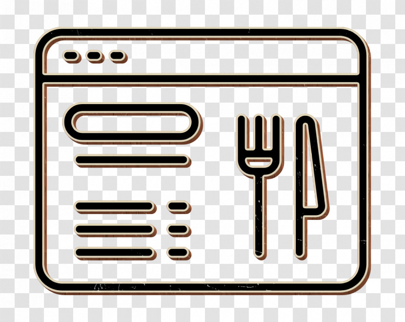 Browser Icon Restaurant Elements Icon Transparent PNG