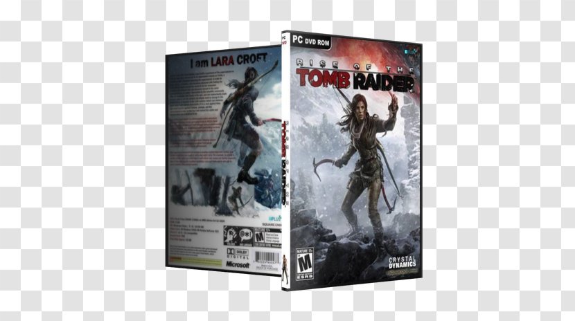 Rise Of The Tomb Raider Square Enix Video Game Poster - Dynamic 3d Crack Transparent PNG