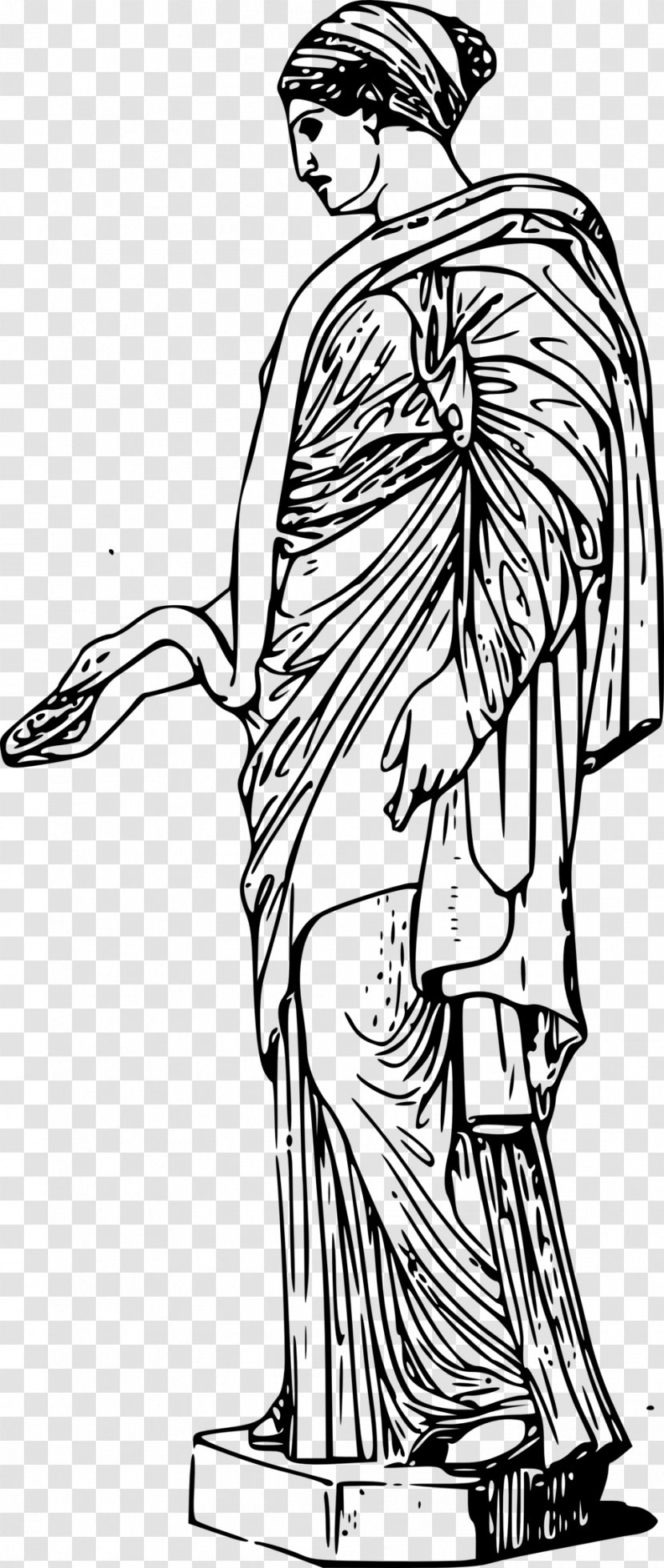 Ancient Greek Sculpture Statue Clip Art - Venus De Milo Transparent PNG