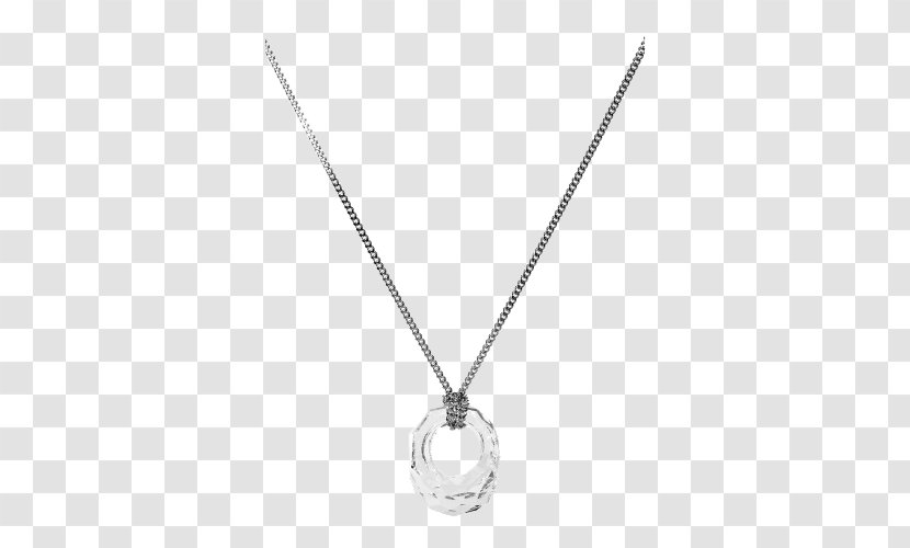 Necklace Pendant Chain Silver - Swarovski Necklaces Transparent PNG
