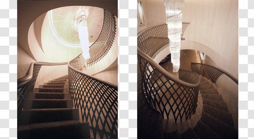 The Dorchester Elliptical Trainers Stairs Hotel Business - Baluster - Floating Tread Transparent PNG