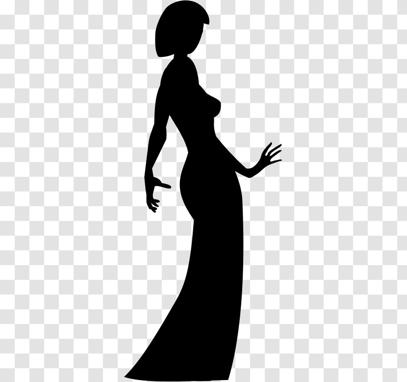 Woman Silhouette Dress Clothing Clip Art Transparent PNG
