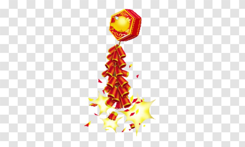 Chinese New Year Year's Eve Firecracker Clip Art - Decor Transparent PNG
