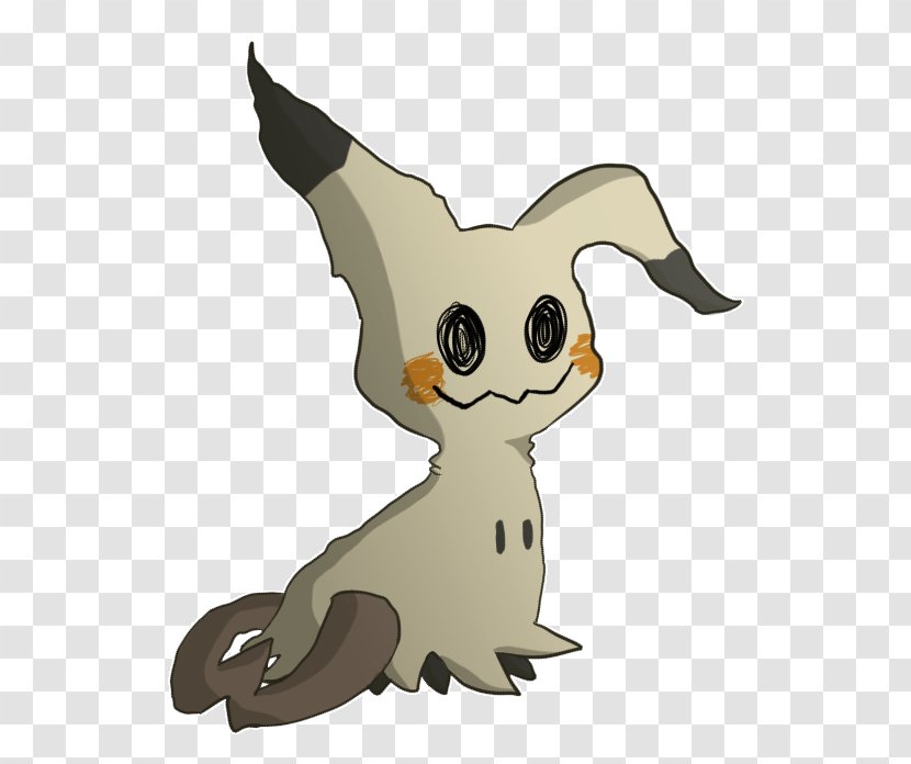 Pokémon Sun And Moon Eevee Mimikyu Cat Painting - Tail Transparent PNG