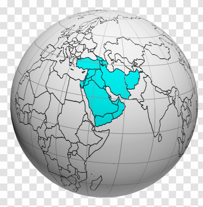Western Asia Globe World Map Transcaucasia Transparent PNG