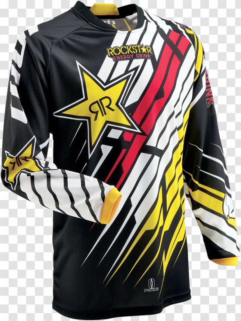T-shirt Cycling Jersey Motocross Clothing - Black Transparent PNG