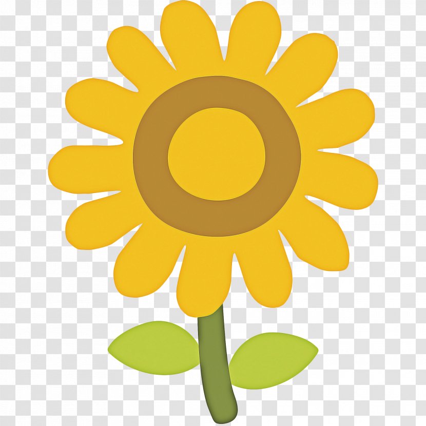 Heart Emoji Background - Common Sunflower - Wildflower Daisy Family Transparent PNG