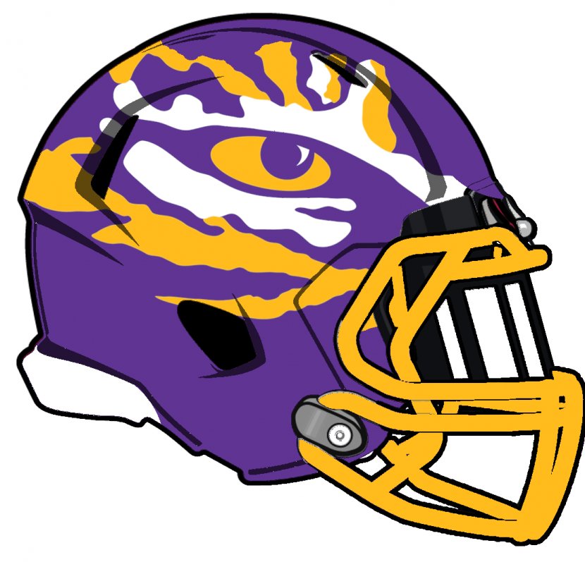 Louisiana State University LSU Tigers Football Women's Soccer Baseball Decal - Protective Gear In Sports - Helmet Transparent PNG