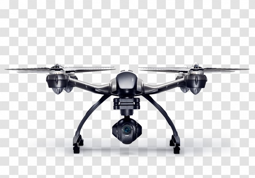 Yuneec International Typhoon H 4K Resolution Unmanned Aerial Vehicle Quadcopter - Helicopter Rotor - Predator Drone Transparent PNG