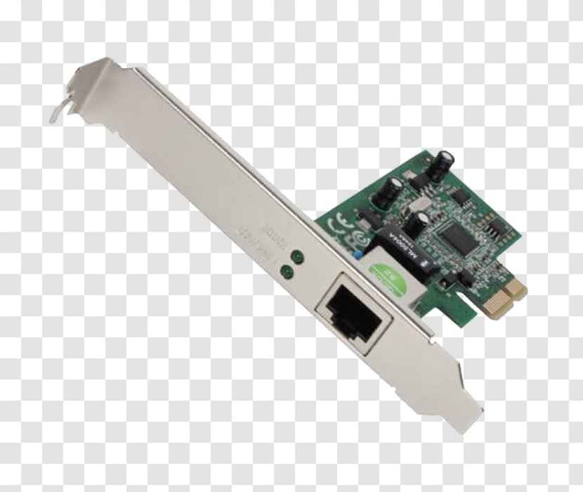 Network Cards & Adapters Gigabit Ethernet Conventional PCI Express - Computer Transparent PNG