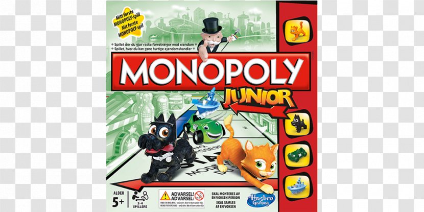 Hasbro Monopoly Junior Game Deal - Party - Man Transparent PNG
