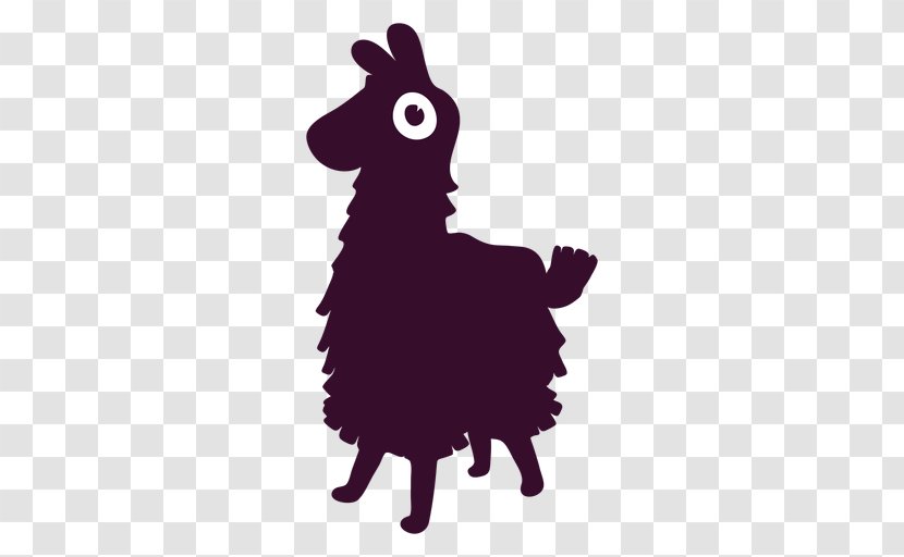 Fortnite Battle Royale Silhouette Llama Drama Loot Pinata - Reset Transparent PNG