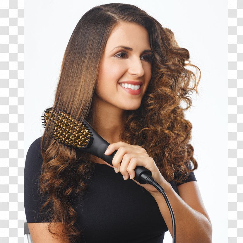 Hair Iron Comb Straightening Hairbrush - Facial Transparent PNG