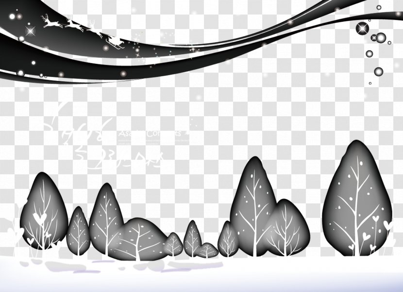 Winter Snow Tree - Shoe Transparent PNG